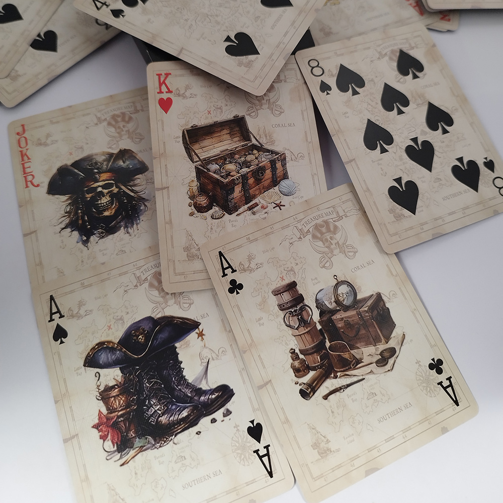 Карти за игра с Пиратски мотиви-пиратски карти Карти за игра с Пиратски мотиви-пиратски карти