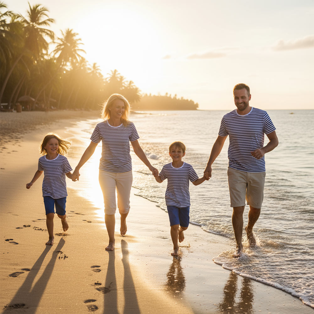 Дамска Моряшка тениска с къс ръкав