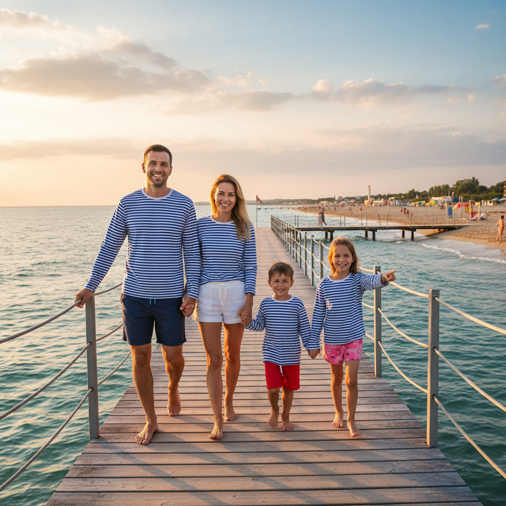 Моряшка блуза с Дълъг ръкав