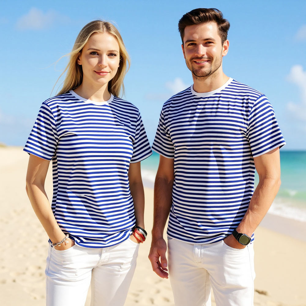 Дамска Моряшка тениска с къс ръкав