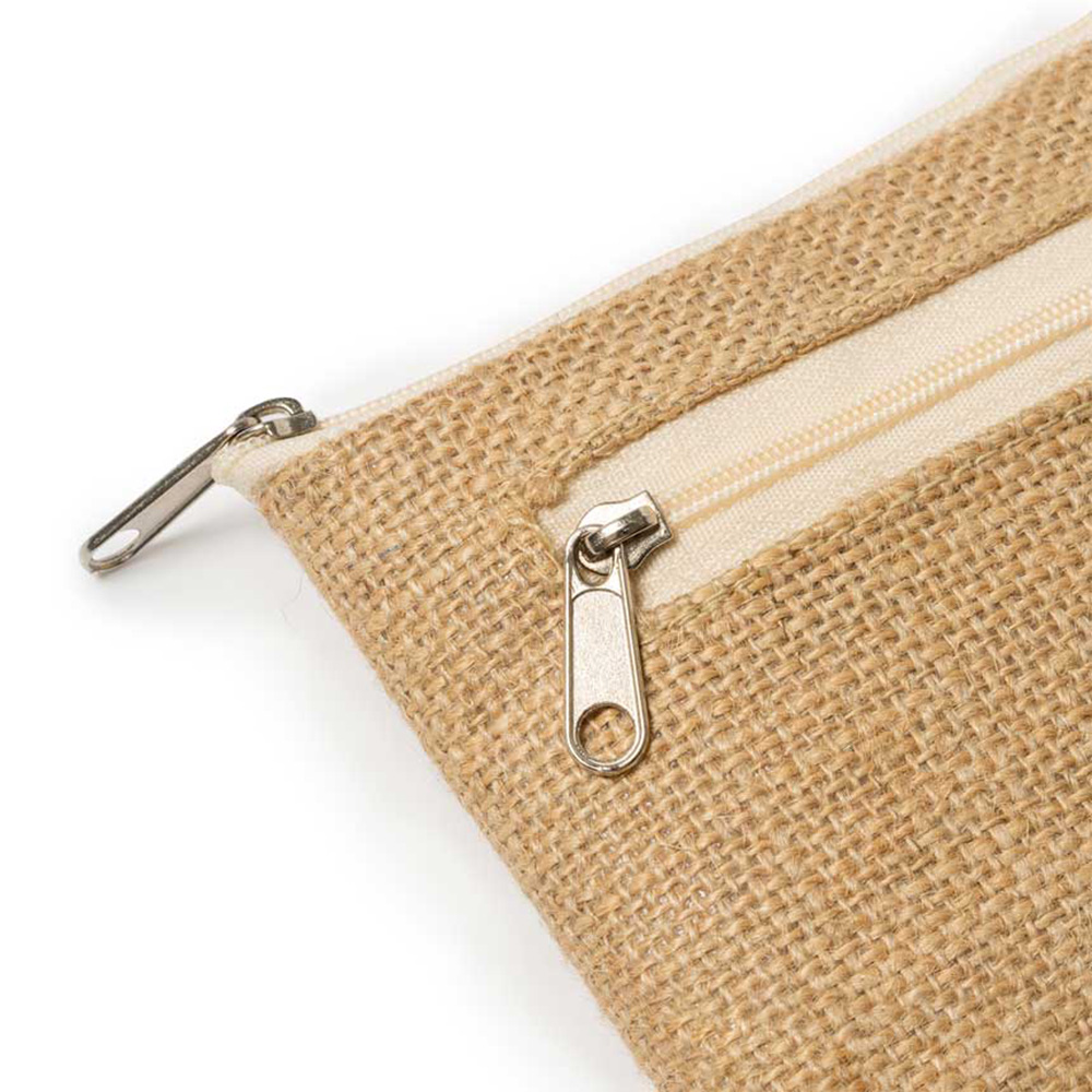 Чанта - портмоне от памук и юта