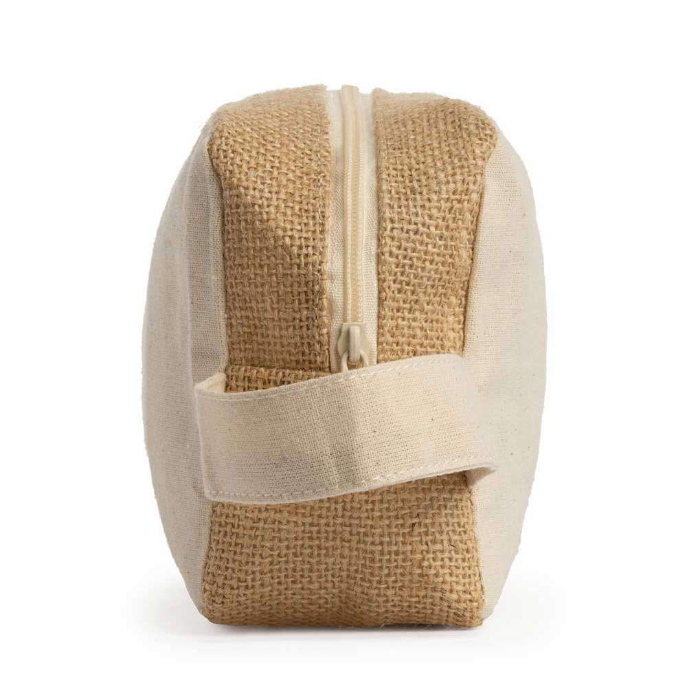 Несесер с цип от памук и юта