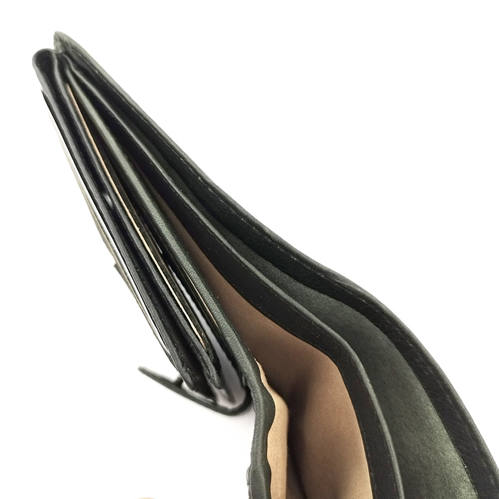 Портфейл от Естествена Кожа BLUE BURRY 090 в черно