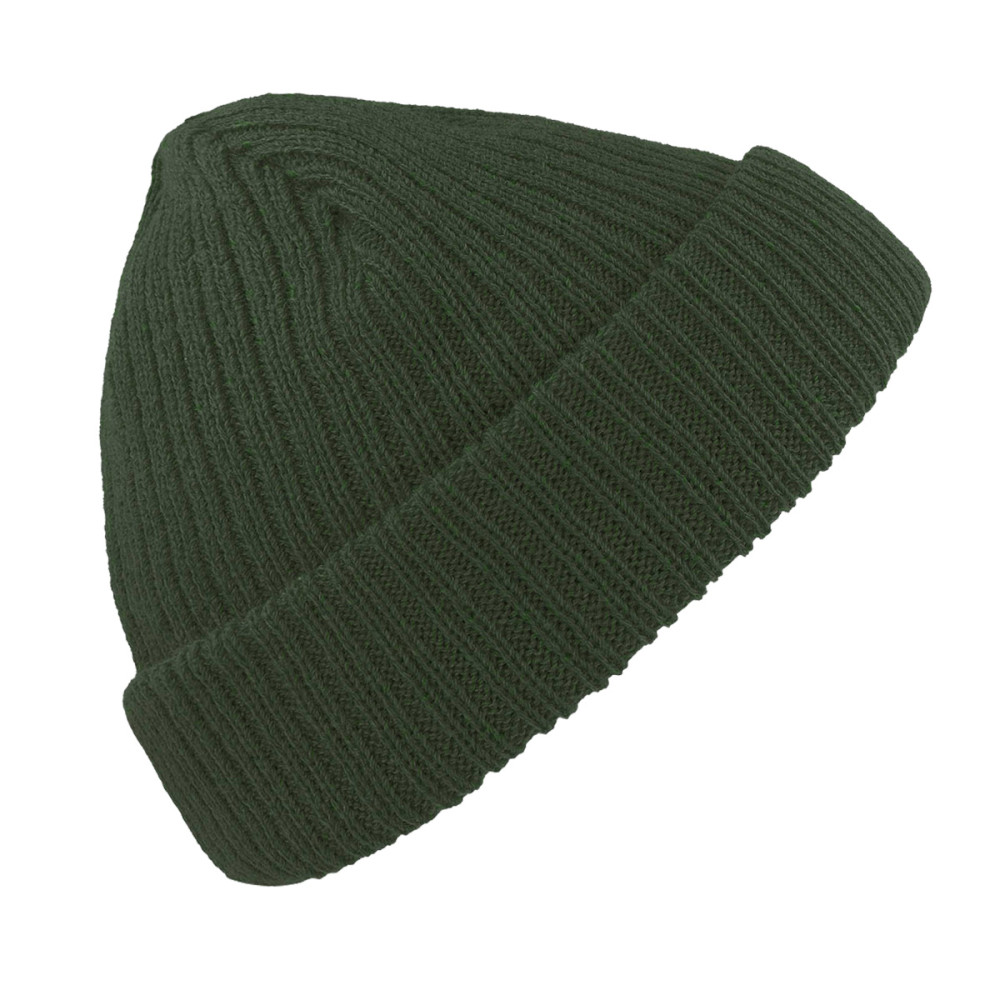 Маслено зелена двуслойна Шапка тип Докер