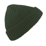Маслено зелена двуслойна Шапка тип Докер