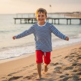 Детска моряшка блузка с дълъг ръкав