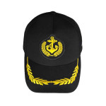 Черна Капитанска Шапка с Козирка