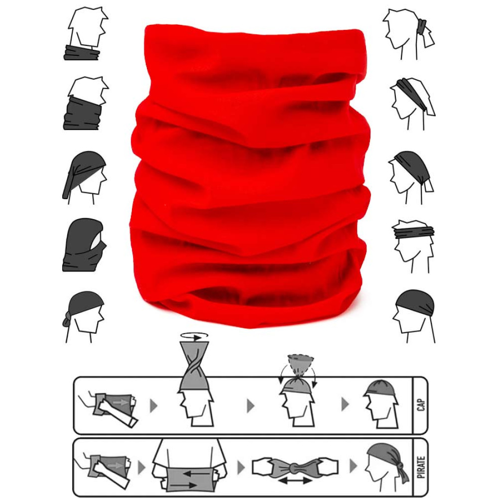 Червен бъф/шал 12 в 1 Червен бъф/шал 12 в 1