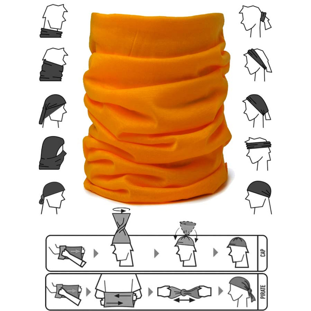 Оранжев бъф/шал 12 в 1