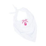 Дамска Пиратска кърпа - Бяла с Розово