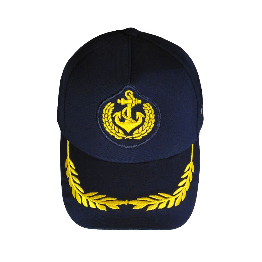 Синя Капитанска Шапка с Козирка Синя Капитанска Шапка с Козирка