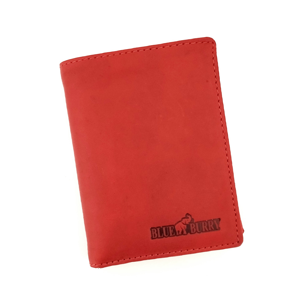 Портфейл от Естествена Кожа BLUE BURRY 089 в червено