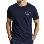 Тъмно Синя тениска Лодка