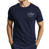 Тъмно Синя тениска Лодка