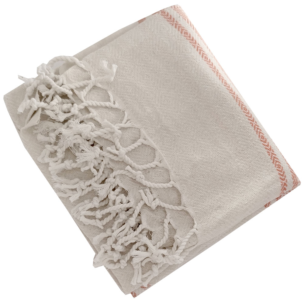 Памучна кърпа за плаж или баня / Пещемал 100x180 беж