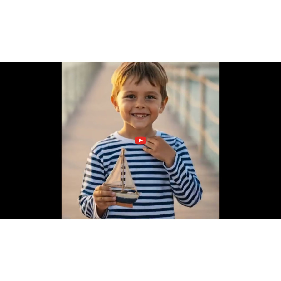 Детска моряшка блузка с дълъг ръкав