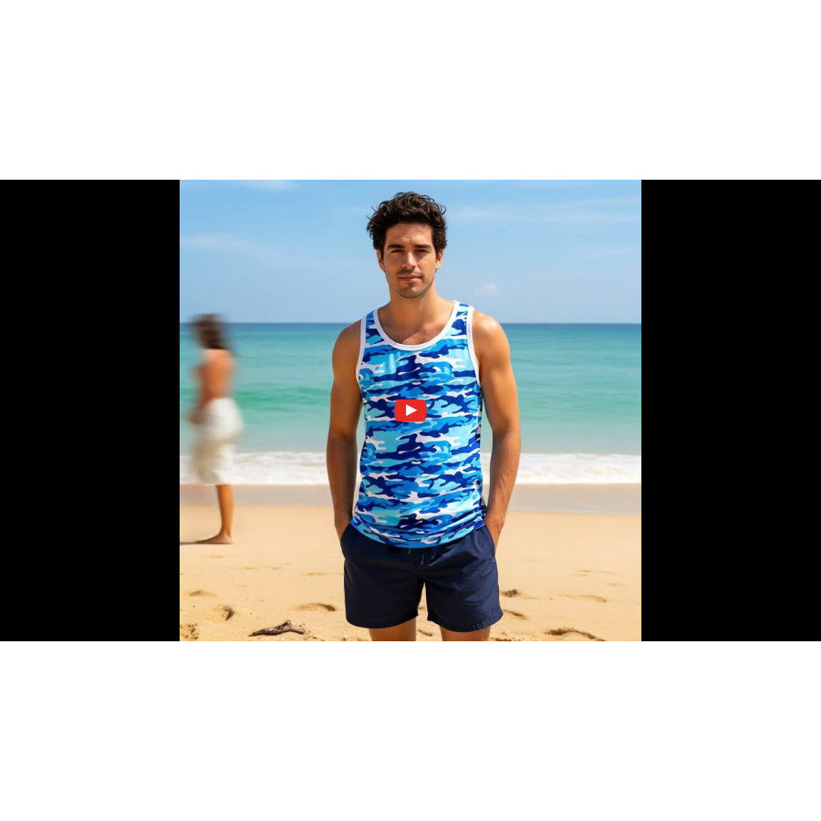 Потник - Синьо бял камуфлаж